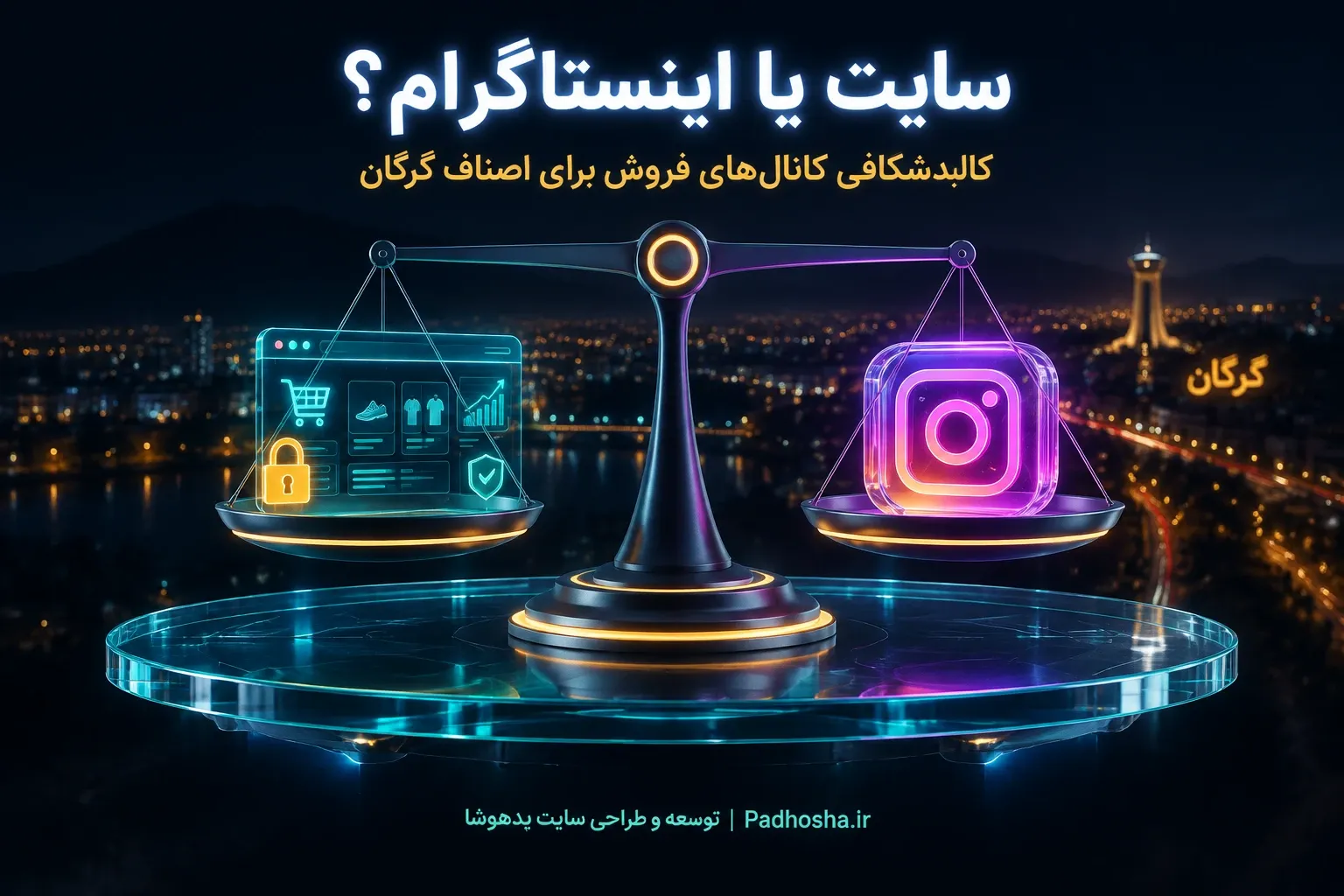 سایت فروشگاهی یا پیج اینستاگرام؛ کدام برای فروشندگان گرگان مناسب‌تر است؟